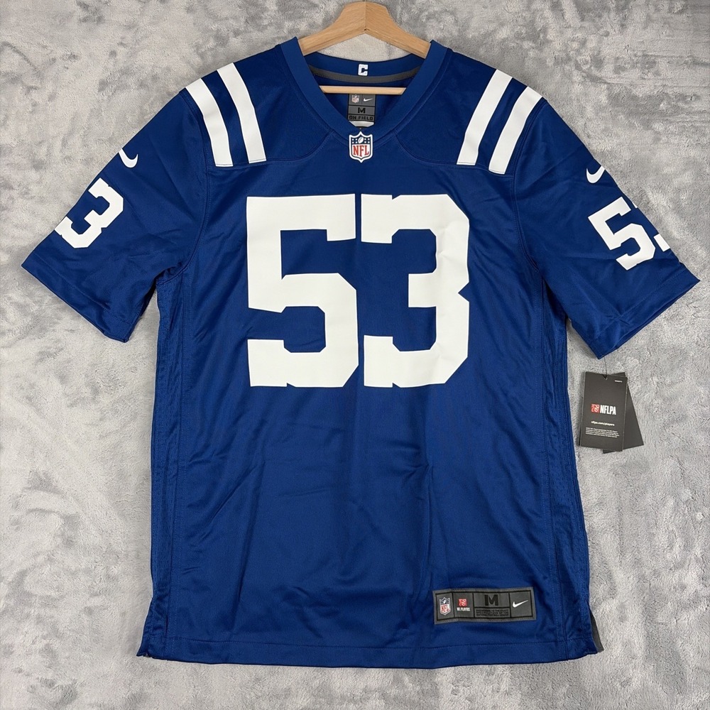 Indianapolis Colts #53 Shaquille Leonard Nike On Field Jersey Medium NEW $130